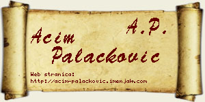 Aćim Palačković vizit kartica